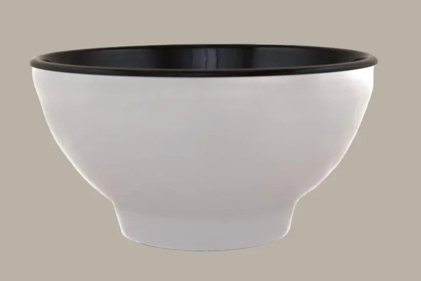 Кръгла купа за супа черно/бяло 13.2cm